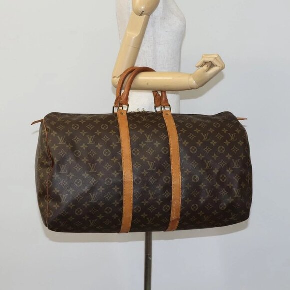 LOUIS VUITTON Monogram Keepall 55 Boston Bag - Picture 1 of 16